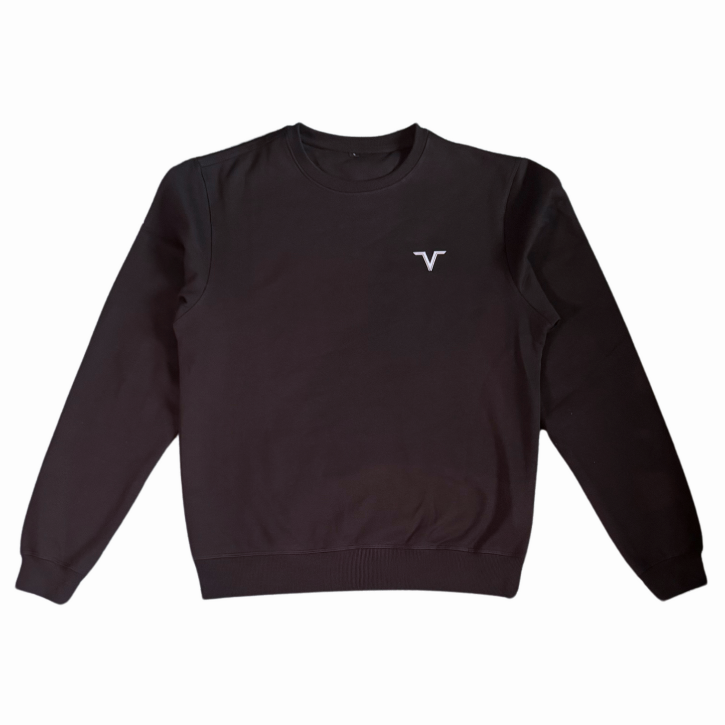 Basic V-Logo Klein Crewneck - Black