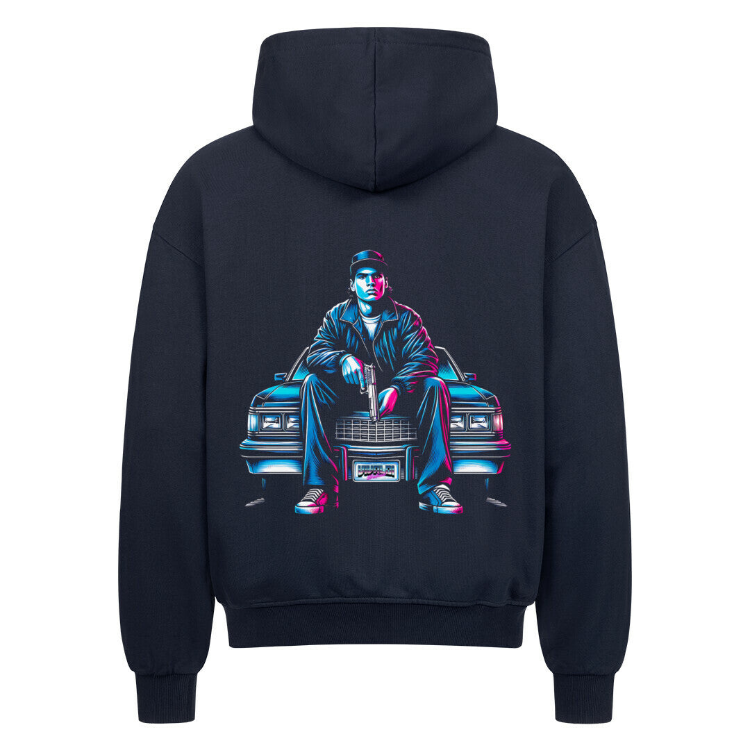 Retro LOWRIDER LEGEND Oversized Zip Hoodie