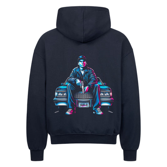 Retro LOWRIDER LEGEND Oversized Zip Hoodie